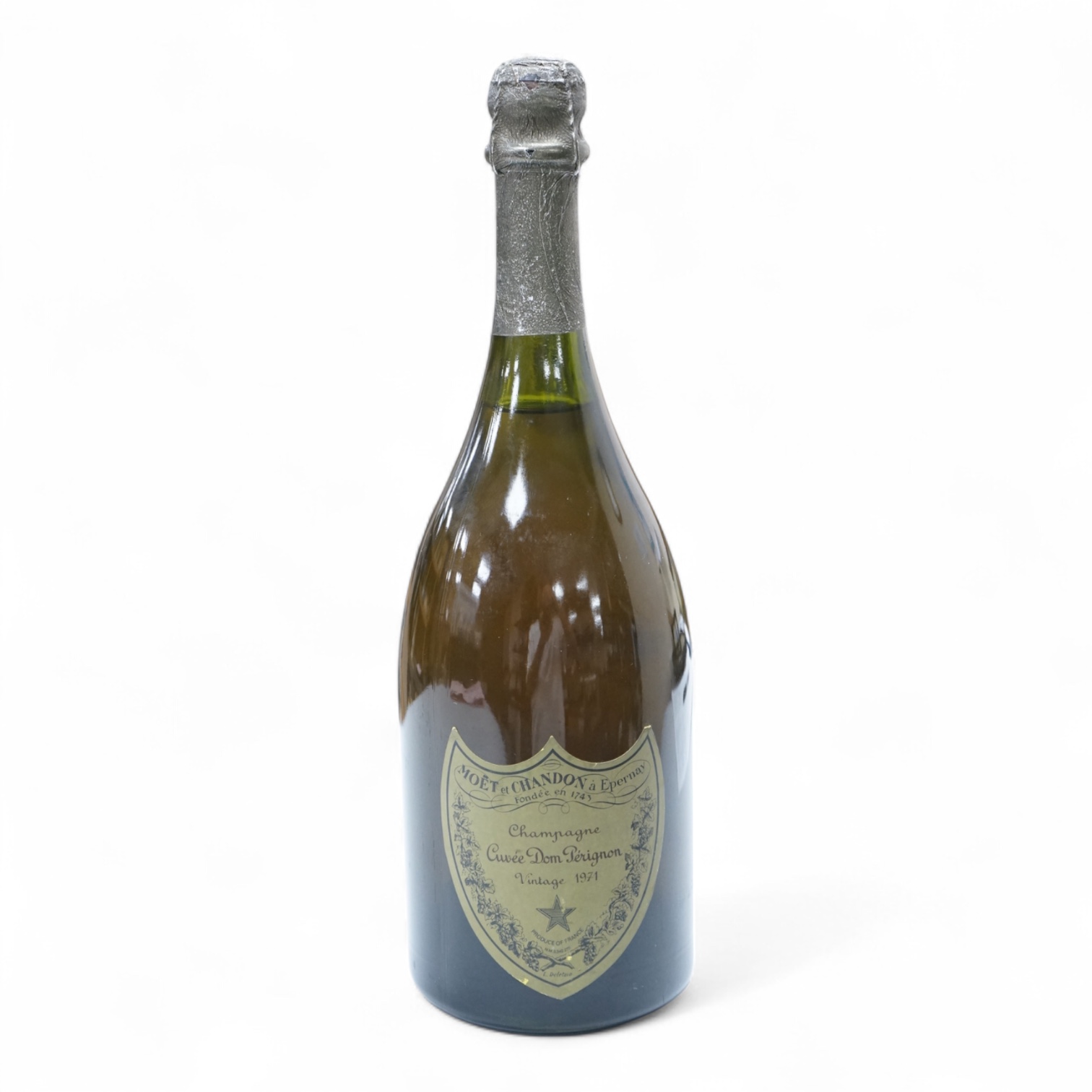 A bottle of Moet & Chandon Dom Perignon 1971 champagne